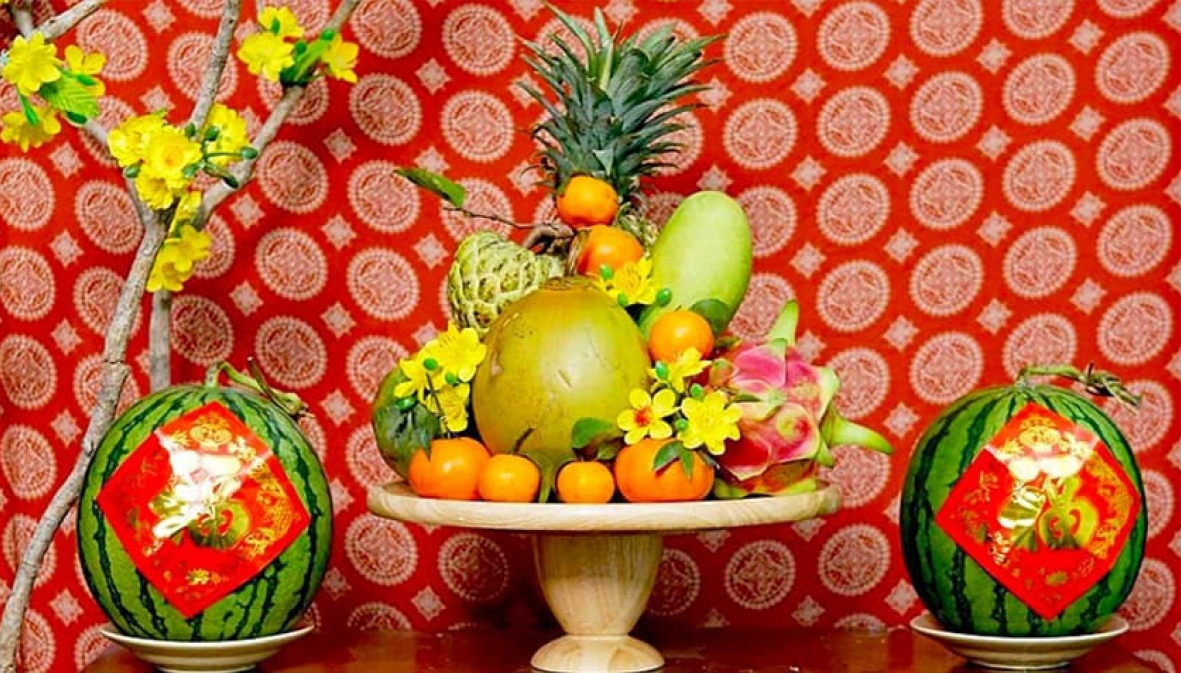 Mâm ngũ quả ở các vùng miền